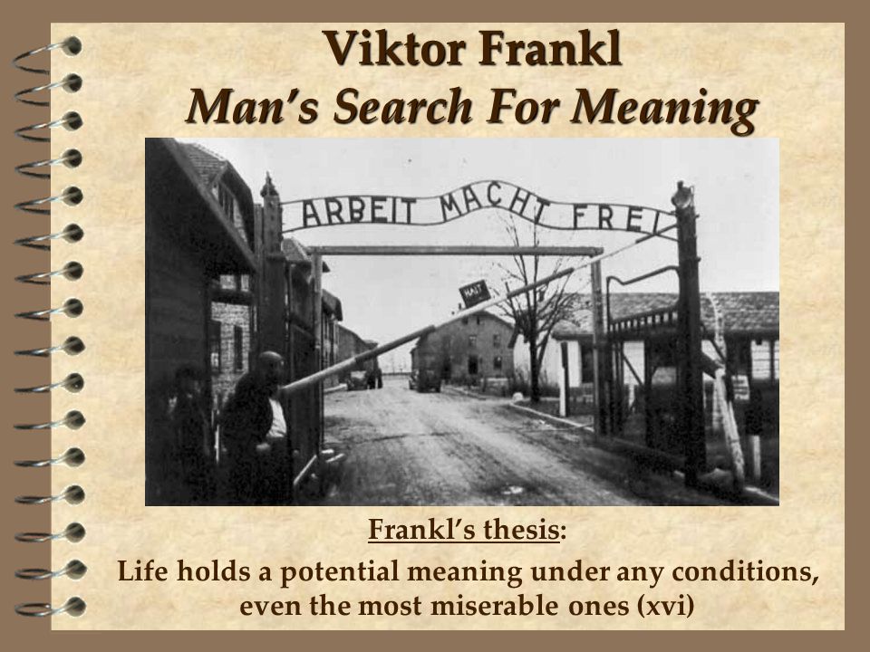 Mans Search for Meaning Viktor Frankl